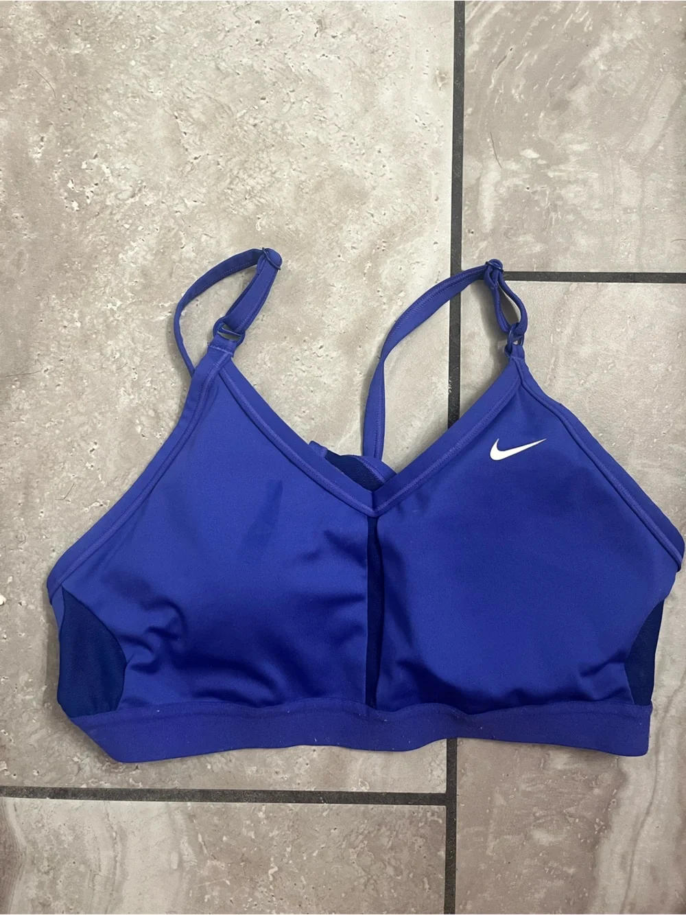 Nike Blue Swim Top with Adjustable Straps